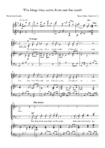 The kings they came from out the south